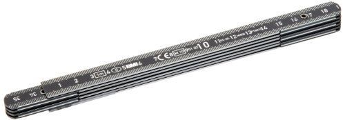 BMI 96153111 (Aluminiumgliedermaßstab schwarz, 1 m, Gliederstärke 1.4 mm) 961100044S