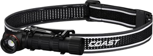 Coast TXM50R Stirnlampe – Wiederaufladbar, mit Fokus & Magnetfuß – 1250 lm
