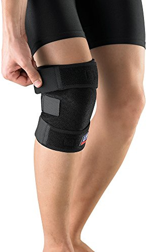 LP Support 756CA geschlossene Wickel-Kniebandage, Größe:Universalgröße, Farbe:schwarz
