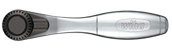 Wiha Bit-Ratsche 90 mm mit Daumenrad Außensechskant 1/4 in Blister (36931)