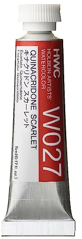 Holbein : Artists' : Watercolour Paint : 5ml : Quinacridone Scarlet