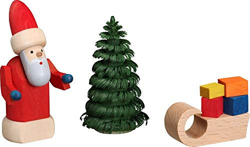 Miniaturengruppe Weihnachtsmann mit Schlitten 16601 cm Neuheit 2016