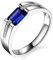 luxus Herren echt natürlich Tansanit Diamant Solide 14K (585) Weißgold Diamant Hochzeit Verlobungsringe mode Band Ring