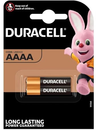Duracell Specialty, Batterie alcaline AAAA, confezione da 2 batterie