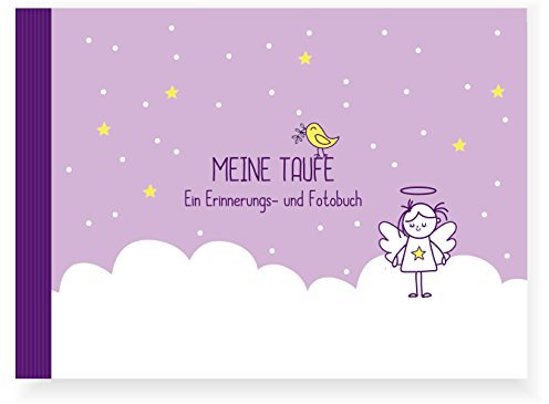 Taufbuch Mädchen (Taufalbum/Erinnerungsbuch/Eintragealbum, Recycling-Papier, Taufgeschenk)