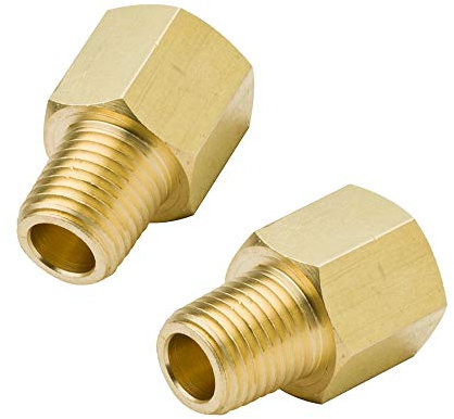 Legines Laiton Raccord de tuyau, adaptateur femelle, 1/20,3 cm X 1/20,3 cm mâle, femelle 1/10,2 cm X 1/20,3 cm mâle, femelle 1/10,2 cm X 1/10,2 cm mâle (lot de 2), 3200