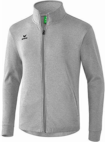Erima Herren Basic Sweat Jacke (2071805), hellgrau melange, 3XL