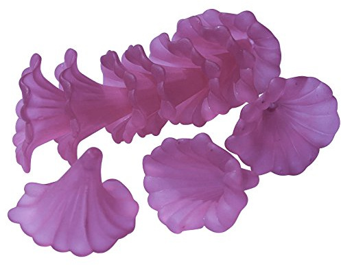 Blütenkelch-Perlen 10er-Pack 41x35mm Kelche Lilien Röcke Blumenkelch Farbauswahl