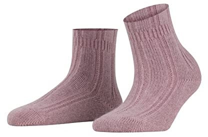 FALKE Damen Socken Bedsock W Hp Angorawolle dick gemustert 1 Paar, Rot Brick 8770, 35-38
