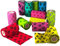 Prairie Horse Supply 4 Inch Vet Wrap Tape Bulk (Black, Red, Yellow and Black Paw Prints on Yellow, Red, Teal) (Pack of 24) Self Adhesive Adhering Flex Bandage Grip Roll for Dog Cat Pet