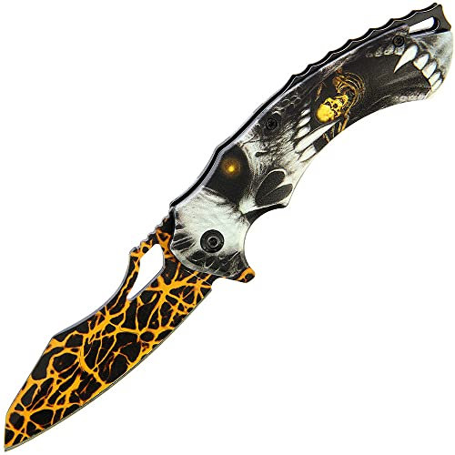 G8DS® Klappmesser Scharfes Outdoor Survival Taschenmesser | Kleines Einhand-Messer,Messer mit Rainbow Edelstahlklinge, für Arbeit Wandern Camping