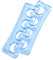 Alexnailart 1 Pair Silicone Toe Separators Soft Translucent Toe Separators Nail Art Manicure Pedicure Tools