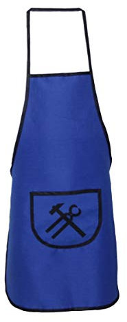 Schuerzenfabrik Kinderschürze Werkenschürze Teflon Malschürze Bastelschürze Polyester, Größe:M, Farbe:blau