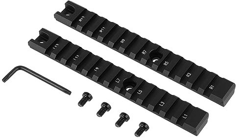 FOCUHUNTER Tactical Picatinny Schienenmontageset G36 2-teilige Lange Schiene 20mm Picatinny Schiene Handschutzhalterung Schienensystem Jagdzubehör Outdoor-Sportspiele Picatinny Schiene