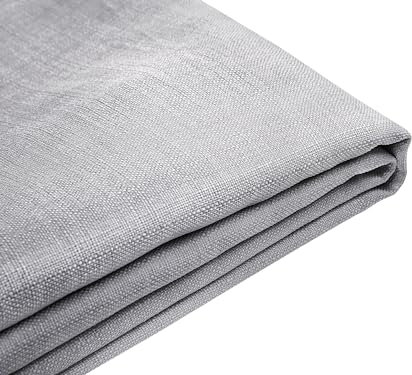 Beliani Abziehbarer Bettrahmenbezug für Bett FITOU Polsterbezug hellgrau 180 x 200 cm