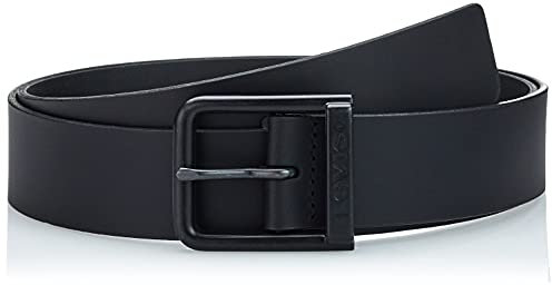 Levi's Men's ALDERPOINT Metal Belt, Regular Black, 75 cm