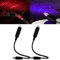2 Stück USB Sternlicht，Mini USB Projektorlicht USB Auto Sternenhimmel Projektor Lampe Nachtlicht Stern Projektor 3 Funktionsmodi，für Autoinnenraum Decke Schlafzimmer Party und Mehr (Blau und Rot)