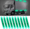 UPXSXT 10er-Pack 12-24 V 8 LED Stroboskoplichter für LKW, Anhänger, Wohnmobil, Camper, Transporter, Traktor, LKW, SUV, Boot (grün)