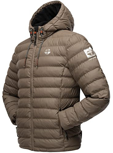 STONE HARBOUR Herren warme Winter Steppjacke Zaharoo Stone Brown Gr. XXL
