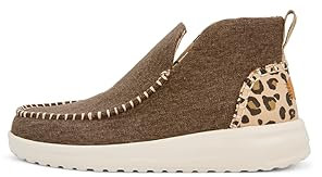 Hey Dude Women's Denny Heavy Canvas Fashion Boot, Leopard, 6.5 UK