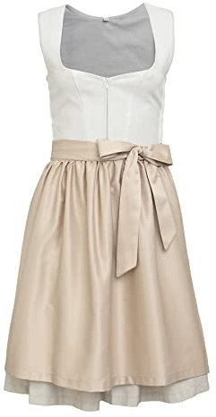 Goldenburg Dirndl Damen Midi mit Schürze 2tlg I Elastischen Zonen unter den Armen für Komfort und Passform I Deutsche Marke I Edle Frauen Trachten I Trachtenkleid Gr. 34-46 GB2301 (34)
