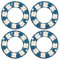 4 Stück LED-Ring lampe Tafel RGB Voll farbig 8 LED WS2812 5050 Chip RGB Lampe Panel Rund LED Ring für Dekoration