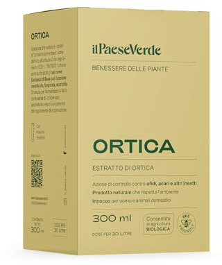 Ortica il Paese Verde pronta all'uso. Azione di controllo afidi, acari e altri insetti. Prodotto naturale che rispetta l'ambiente - 300ml