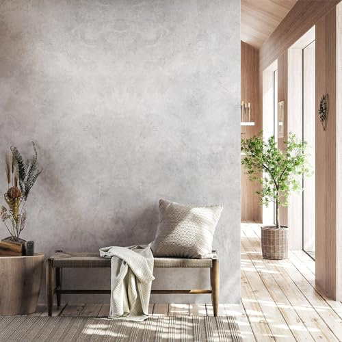 dedeco Flur-Rückwand Tapetenersatz Rückwand für Eingang, Foyer. Motiv: Beton V6, 300 x 150 cm, wasserfest, robust, als Wandverkleidung aus Aluminium, einfach renovieren