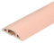 sourcing map 7.9ft Floor Cord Cover PVC Cable Protector 0.4W x 0.24H Cable Management Light Brown