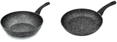 Blackmoor 28cm & 20cm Non-Stick Induction Wok & Frying Pan, Suitable for Induction, Electric & Gas Hobs