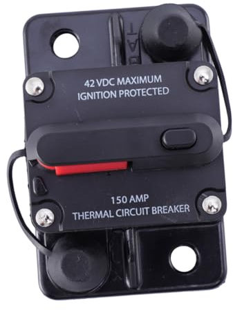 HOMSFOU fusible de voiture onduleur de fusible en ligne pour vtt disjoncteur pour rv utv coupe circuit fusibles pour auto disjoncteur de voiture disjoncteur pour la marine Plastique