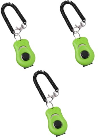 BELLIFFY 3 Pcs Pet Obedience Training Clicker Pfeife Für Hund Welpen Interaktive Spielzeug Taste Clicker Für Pet Agility