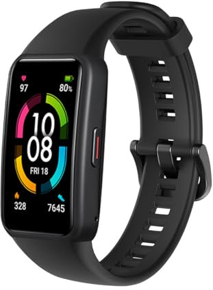 tecinity Correa Compatible con Huawei Band 6/Band 6 Pro, 22mm Silicona Pulsera para Honor Band 7/Band 6 (Negro)