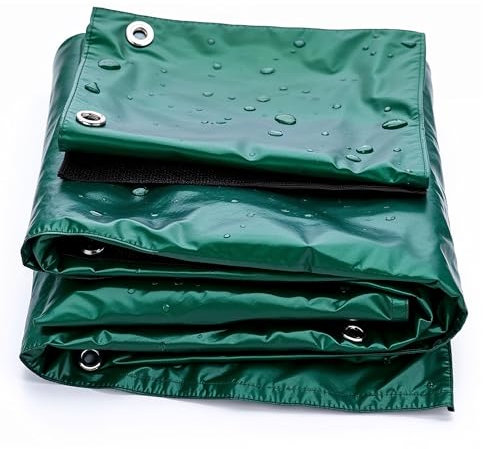 Lona 3 x 3, 200 g/m², verde, con ojales, impermeable, lona de jardín y protección, lona multiusos, verde, lona de construcción para suelo de tienda de campaña, para lona de tienda y camping