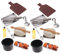 KONTONTY Miniatur Backset Für 2 Sets Mit Kleinen Backutensilien Und Dekoren Für Puppenhäuser Miniatur Küchenzubehör Und Zum Kochen Für