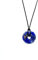 PURAJA Donut Anhänger aus echtem Edelstein | Heilstein Kette mit Kristall Anhänger inkl. hochwertigem Kordband (Lapislazuli)