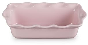 Le Creuset Steinzeug Heritage geriffelte Brotpfanne, 9, Chiffon Rosa