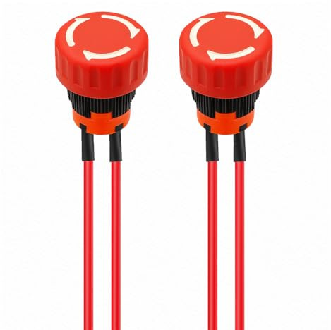 Gebildet Interrupteur à Bouton-Poussoir D'arrêt d'urgence en Métal de 16mm, Verrouillage, 12-250V/10A, Acier Inoxydable, Trou de Montage de 0.63