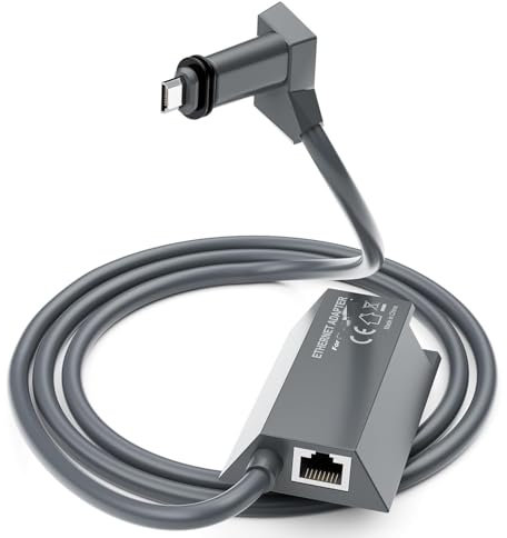 DEWIN Adattatore Ethernet Starlink,Starlink Adattatore Ethernet per Satellite Internet V2,Starlink a RJ45 Gigabit 1000Mbps Connessione di Rete Veloce e Stabile(Lunghezza cavo: 1m)
