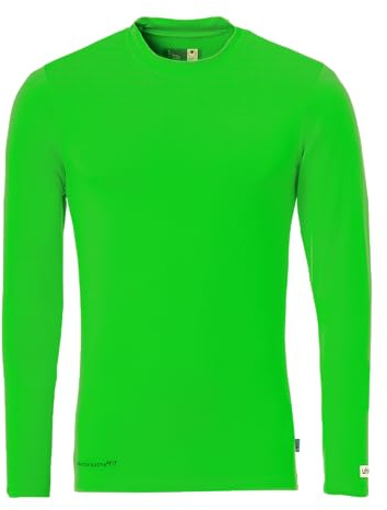 uhlsport Distinction Colors Baselayer – Langarm Funktionsshirt Herren Damen – anliegendes Sport Unterhemd, Baselayer für Fußball, Training und Running