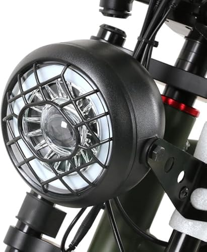 E-Bike Scheinwerfer Ultrahelle LED Frontlicht Wasserdicht Kompatibel mit 24V/36V/48V Systemen, 3-poliger Stecker, für Fahrradgabelmontage