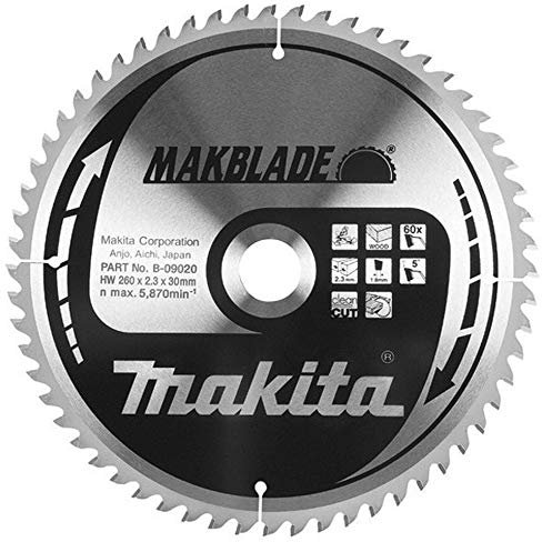 Makita MAKBLADE T 260 mm x 30 mm x 100 Kapp- und Gehrungssäge Büroeinteilung Zirkular B-09117