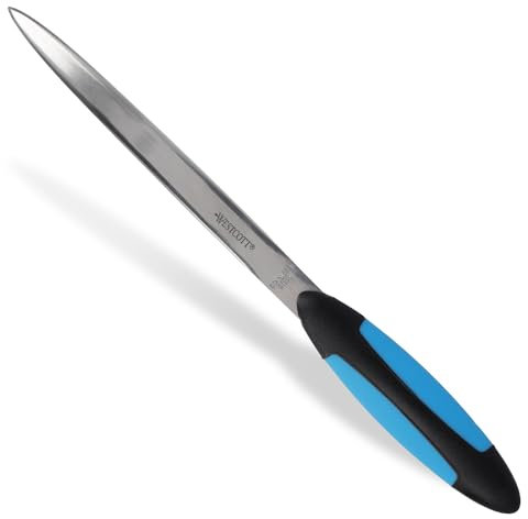 Westcott Brieföffner mit Softgrip-Griff | Premium Brieföffner mit Klinge aus rostfreiem Edelstahl | ergonomischer Softgrip-Griff | öffnet Briefe leicht und sauber | für Haushalt und Büro | E-29697 00
