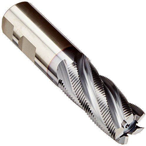 YG-1 70426 CC hssco8 Schruppen Schaftfräser, Multi Flöte, normale Länge, Fine-Pitch, TiCN Finish, 4–1/5,1 cm Länge, 2,5 cm