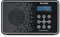 TechniSat TECHNIRADIO 2 Digital-Radio mit Favoritenspeicher, mobiles DAB+ und UKW-Radio, Kopfhöreranschluss, Netz- oder Batteriebetrieb, perfektes Taschenradio für unterwegs, schwarz/weiß