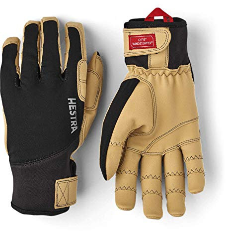 HESTRA Ergo Grip Tactility Colorblock-Schwarz, Gore-Tex Fingerhandschuh, Größe 8 - Farbe Black
