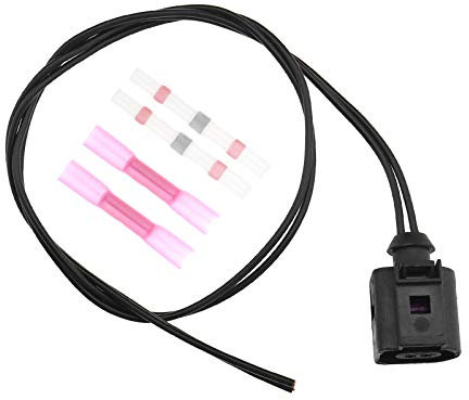 50 cm 2 Pin Wasserdichte Kabelbaum Stecker Elektrischer Kabelbaum Anschlussklemme Temperatursensor Ersatzteile kompatibel mit A4 A6 A8 Q5 Q7 1J0973702