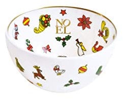 Taitu Noël ORO - Schale 7 cm, Porzellan, Klassiker, Bowl, Schale, Weihnachten