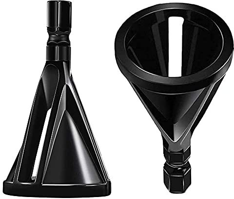 2 Piezas Herramienta de Chaflán Externo, Desbarbado Herramienta de Chaflán, Negro Herramienta de Chaflán, con Mango Gexagonal y Triangular, para Varios Taladros Eléctricos de Portabrocas (Negro)
