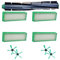 Set 1 Rundbürste 4 Ersatzfilter 4 Seitenbürsten geignet für Vorwerk VR 200 VR 300 Saugroboter Filter